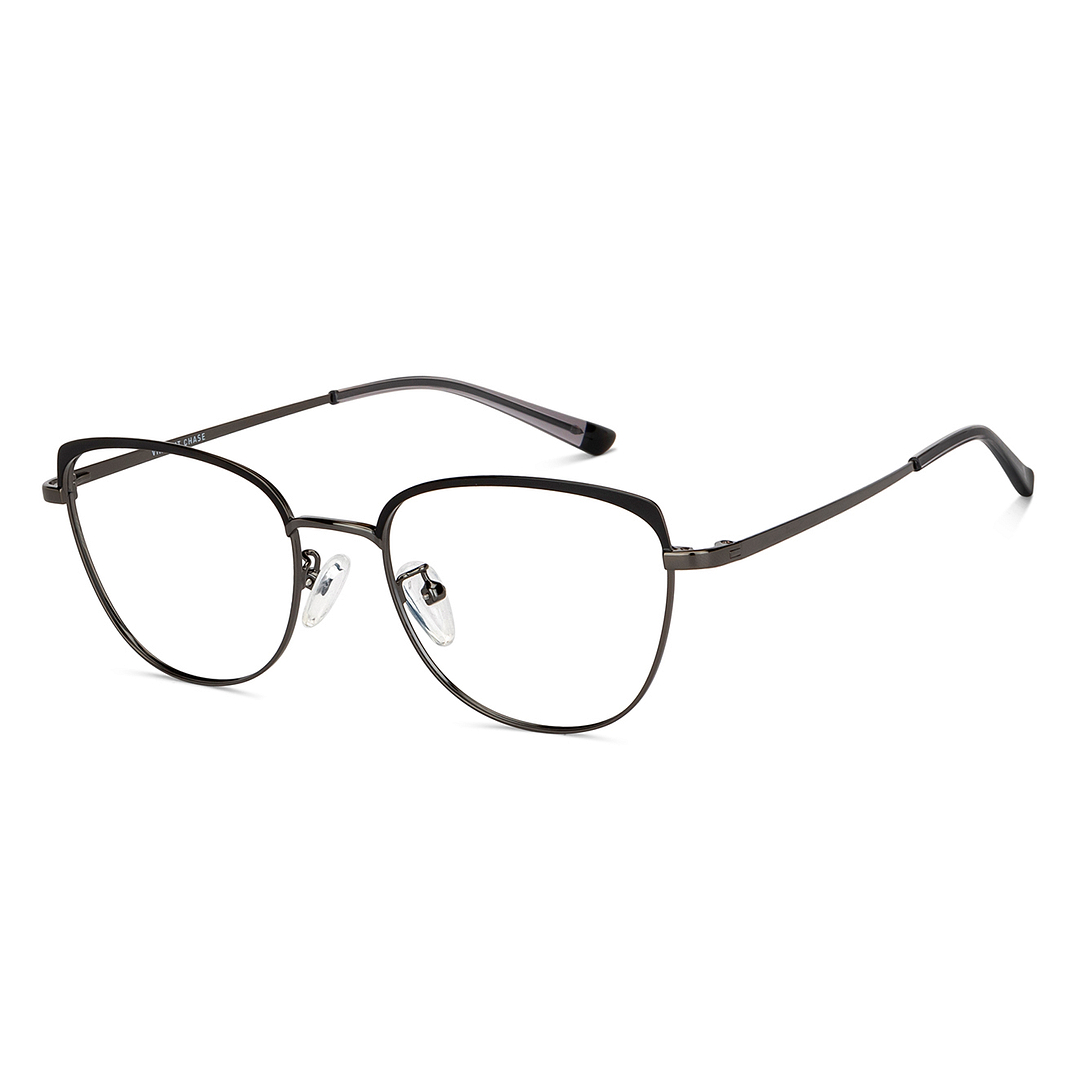 Vincent Chase Online Dark Gunmetal Full Rim Cat Eye right side