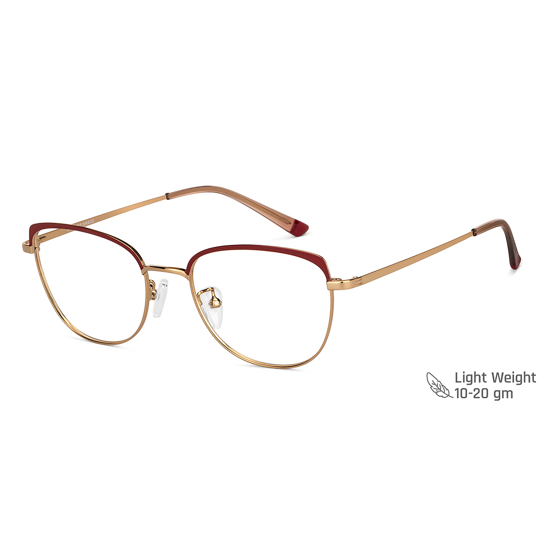 Vincent Chase Online Gold Full Rim Cat Eye left side