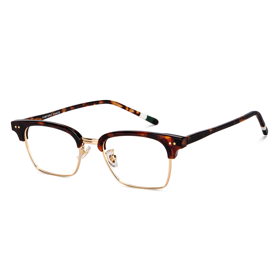 Vincent Chase Online Gold Full Rim Clubmaster left side