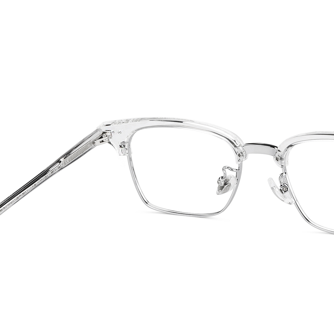 Vincent Chase Online Silver Full Rim Clubmaster right side