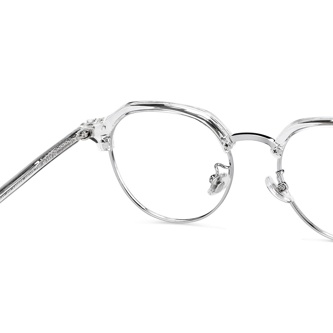 Vincent Chase Online Silver Full Rim Clubmaster right side