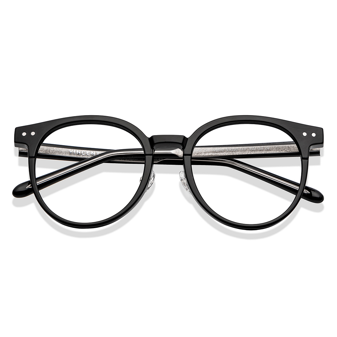 Vincent Chase Online Black Full Rim Round left side