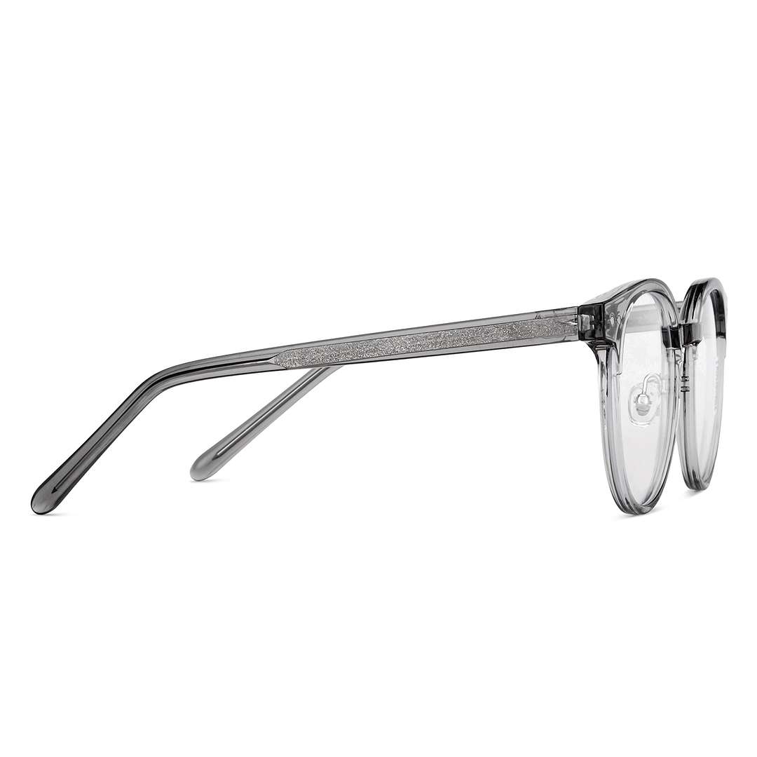 Vincent Chase Online Gray Transparent Full Rim Round left side