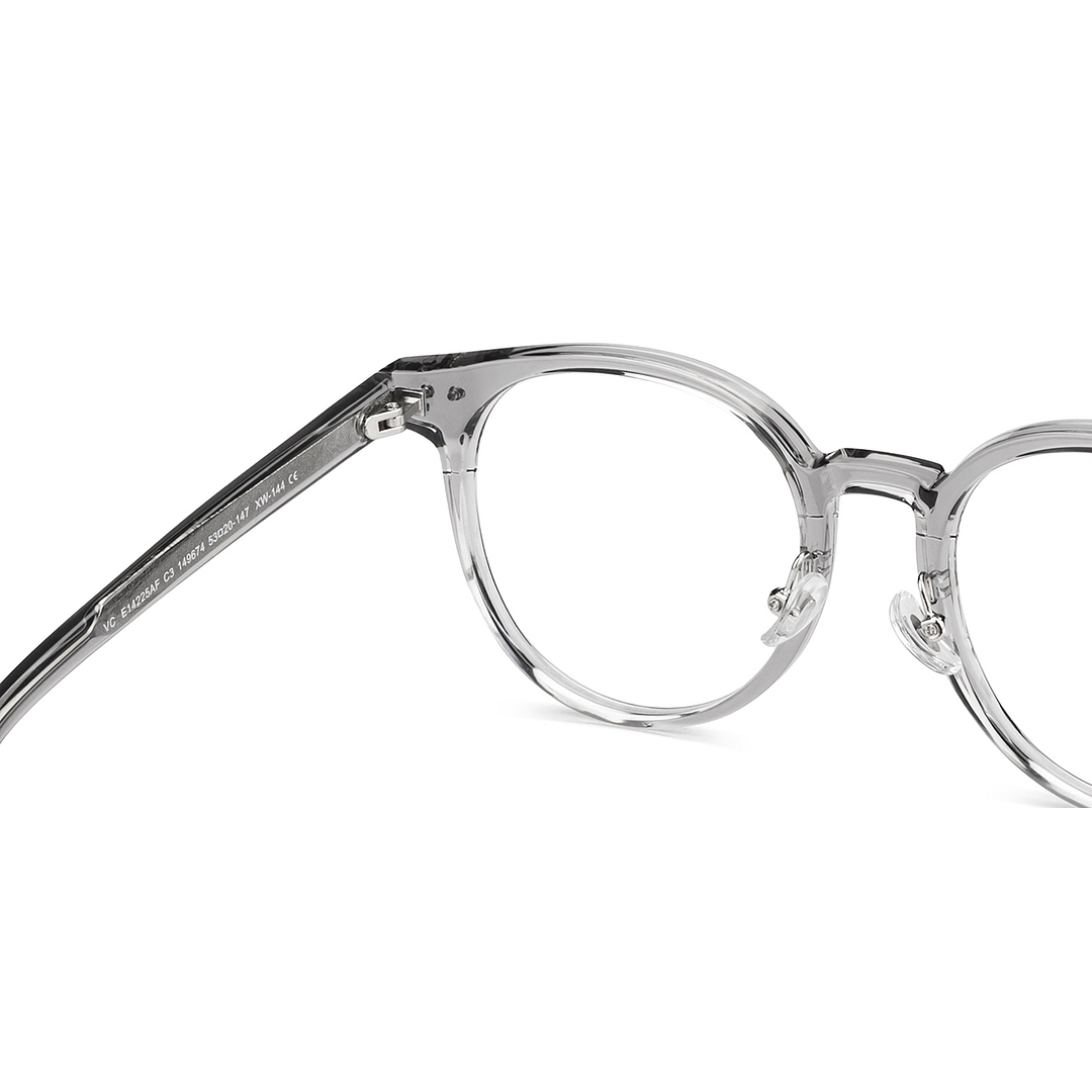 Vincent Chase Online Gray Transparent Full Rim Round right side