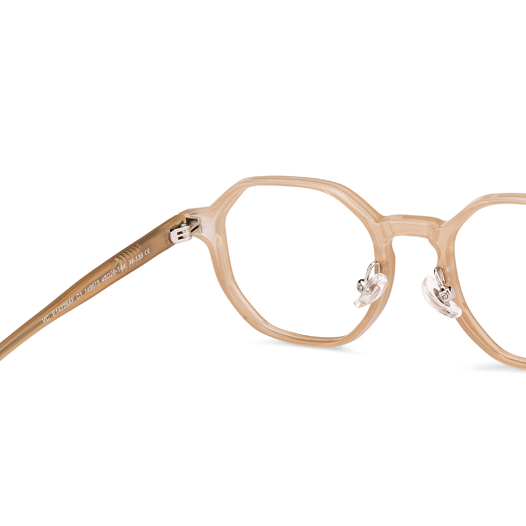 Vincent Chase Online Brown Transparent Full Rim Geometric right side