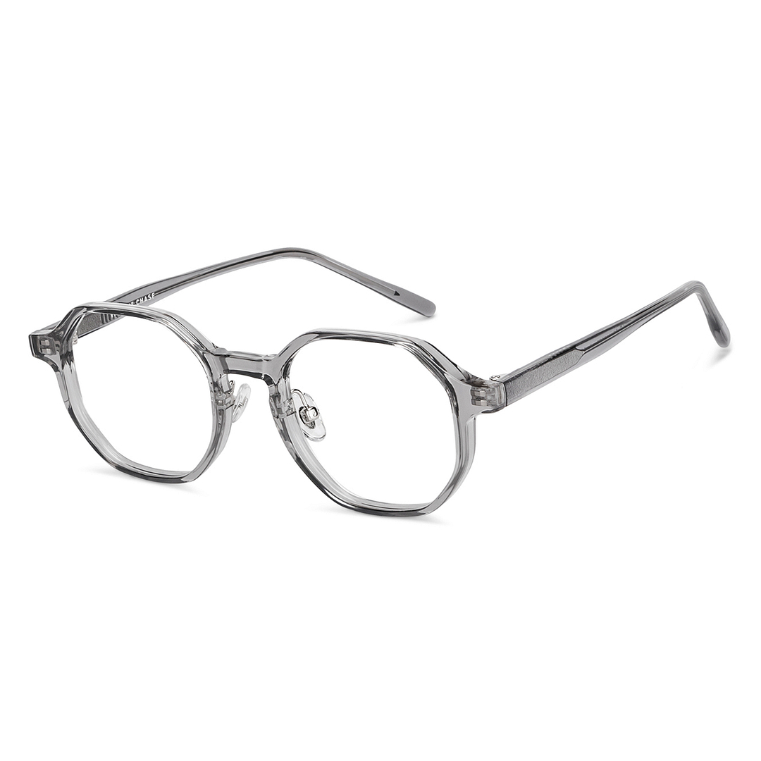 Vincent Chase Online Gray Transparent Full Rim Geometric right side