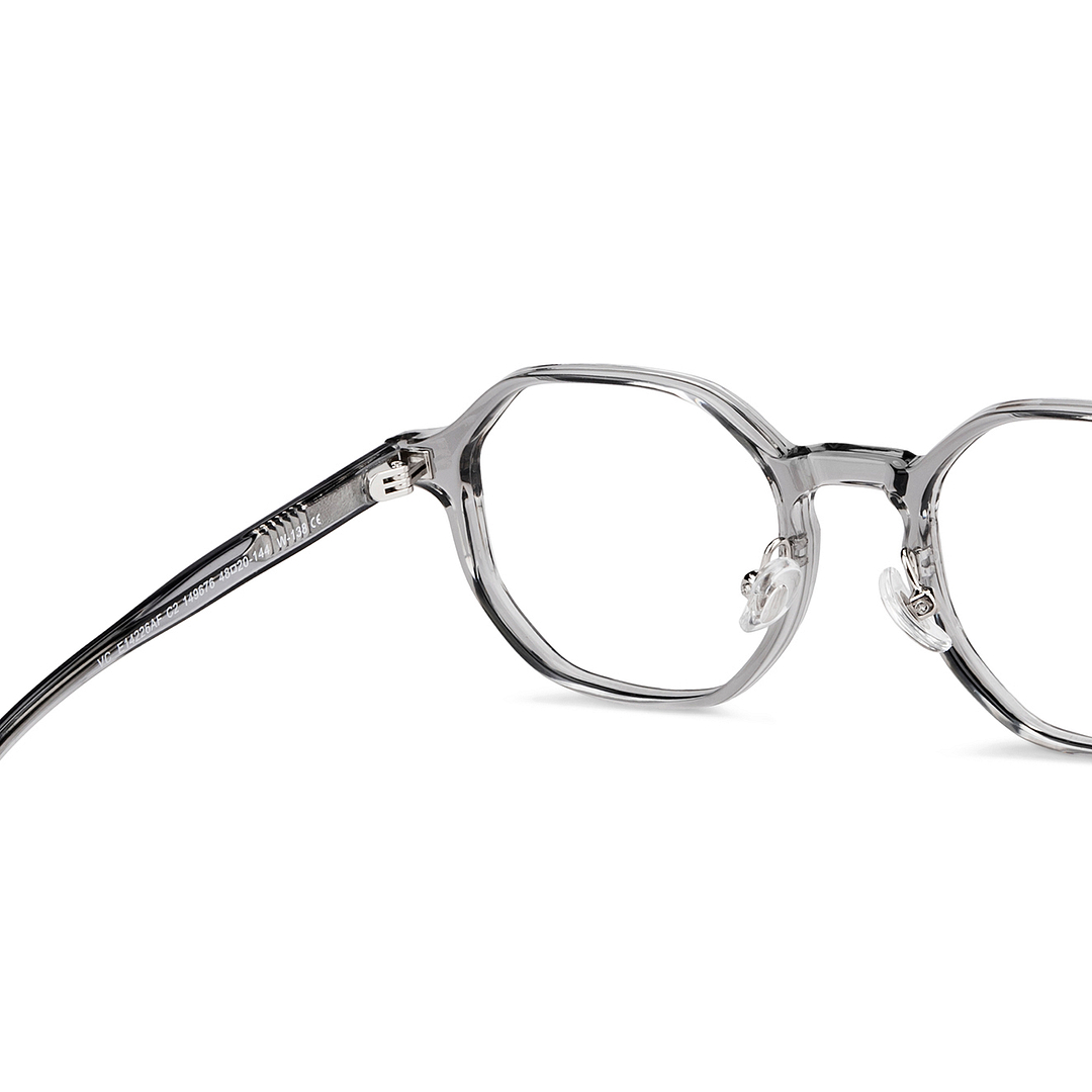 Vincent Chase Online Gray Transparent Full Rim Geometric right side