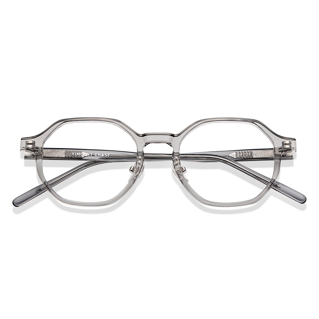 Vincent Chase Online Gray Transparent Full Rim Geometric left side