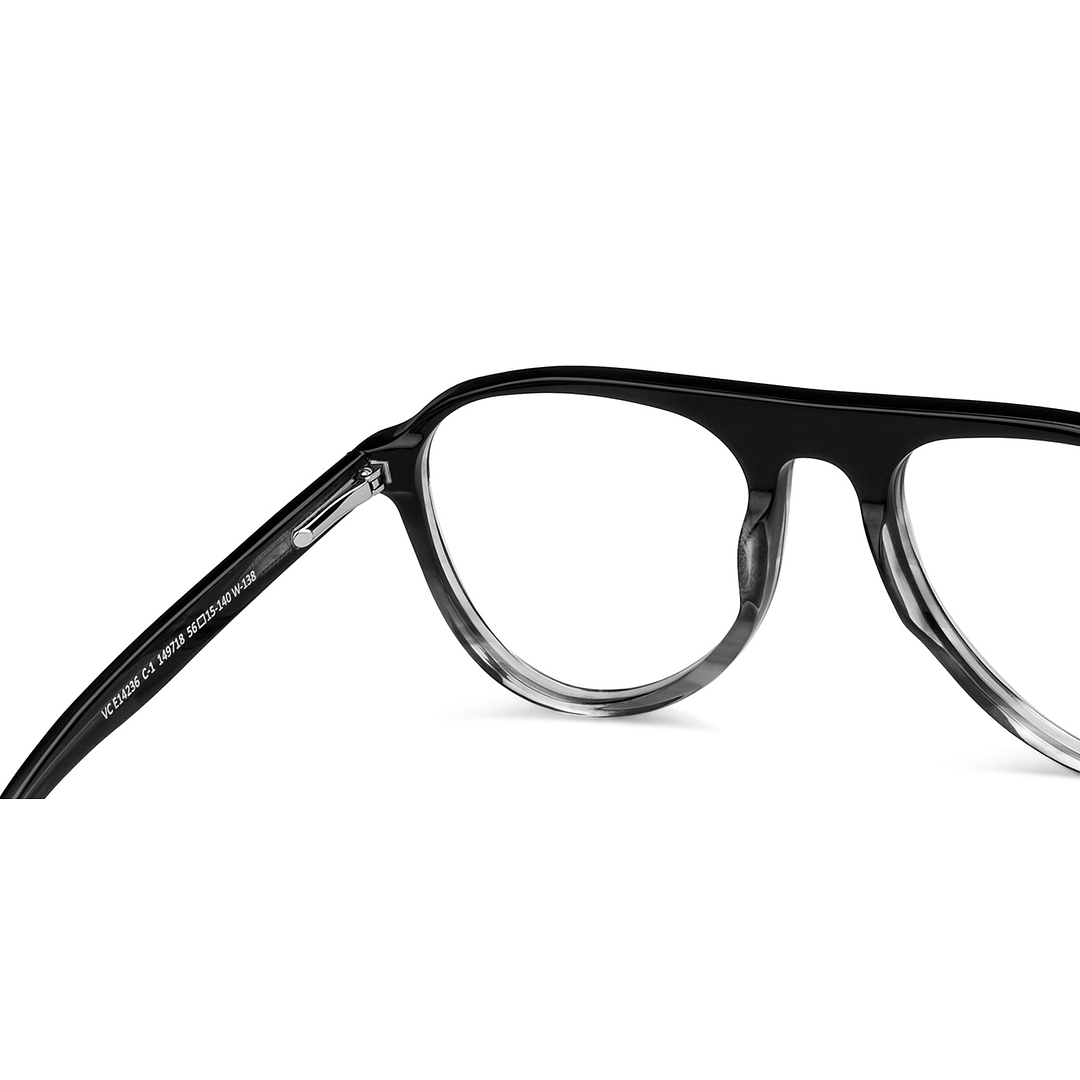 Vincent Chase Online Black Transparent Full Rim Aviator right side