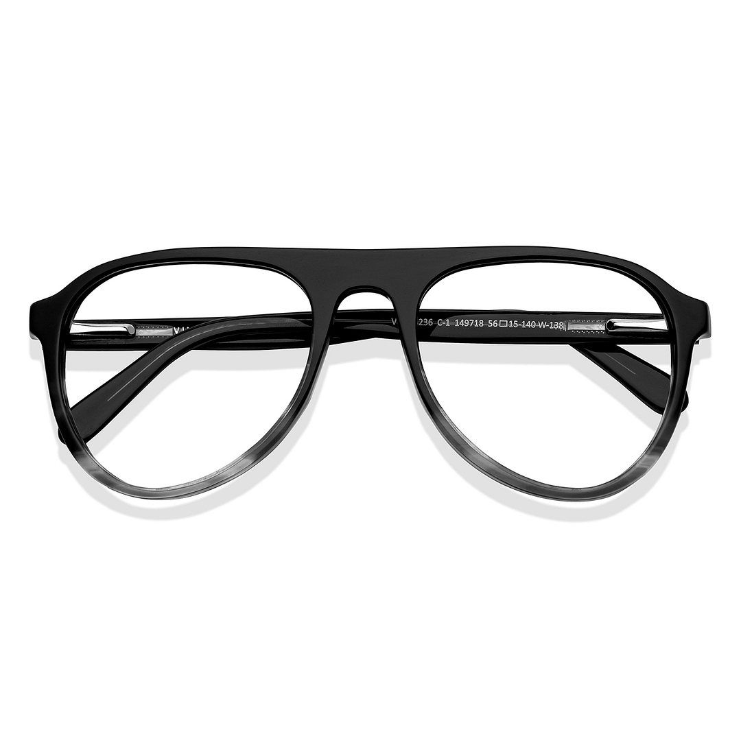 Vincent Chase Online Black Transparent Full Rim Aviator left side