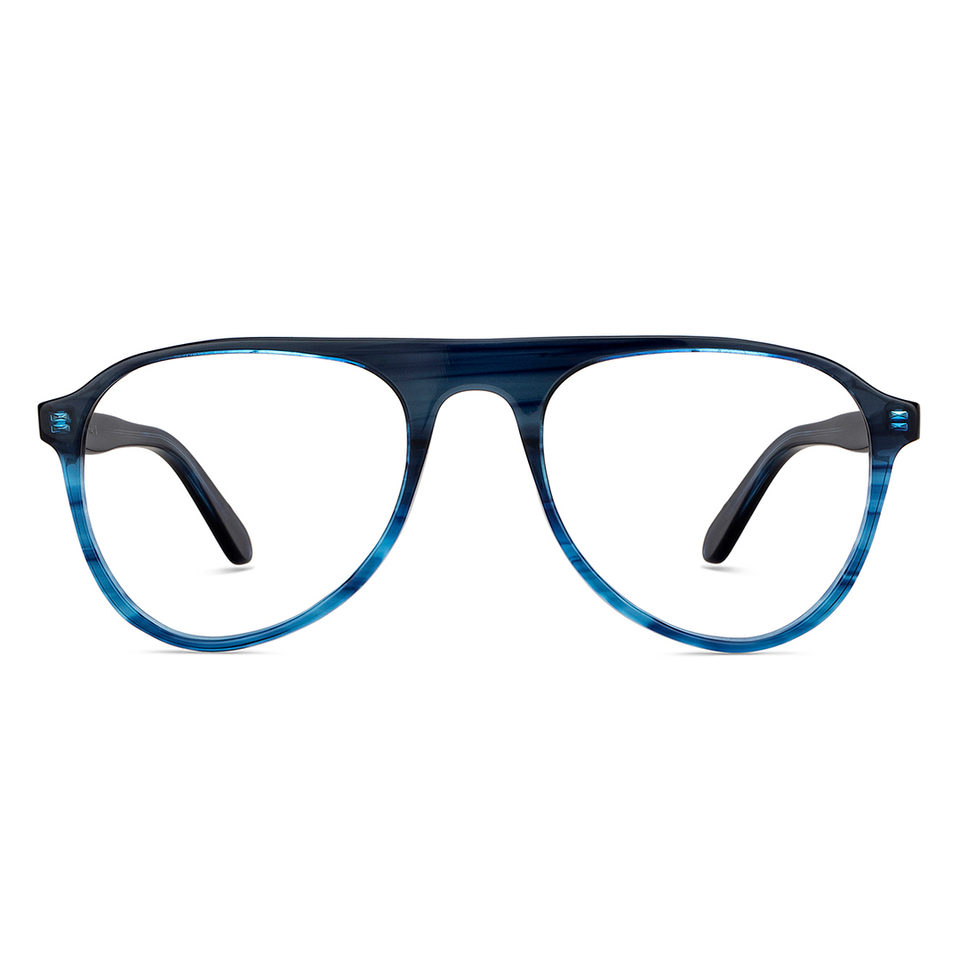 Vincent Chase Online Blue Transparent Full Rim Aviator left side