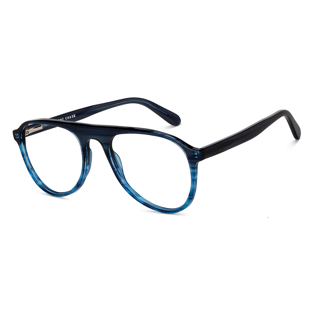 Vincent Chase Online Blue Transparent Full Rim Aviator right side