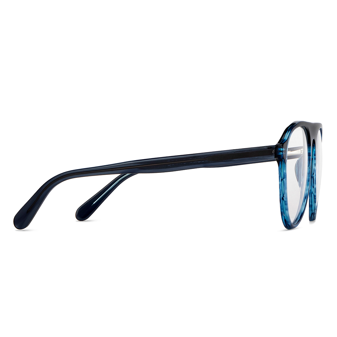 Vincent Chase Online Blue Transparent Full Rim Aviator left side