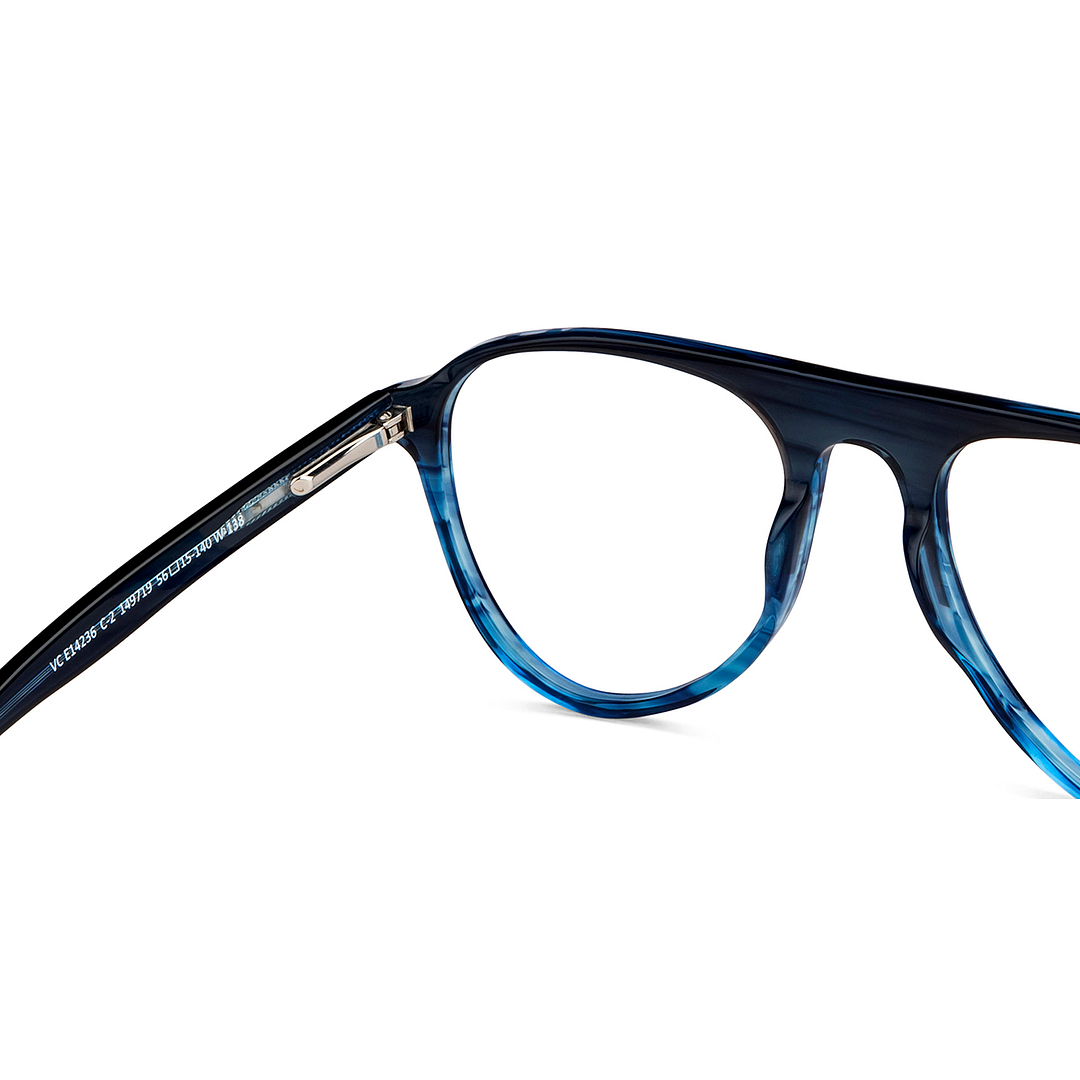 Vincent Chase Online Blue Transparent Full Rim Aviator right side