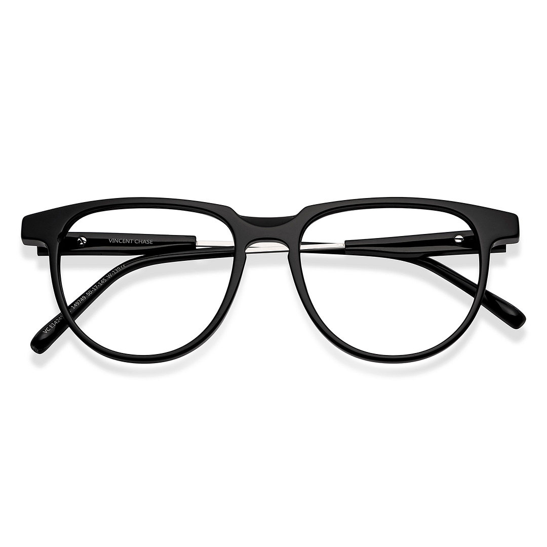 Vincent Chase Online Black Full Rim Round left side