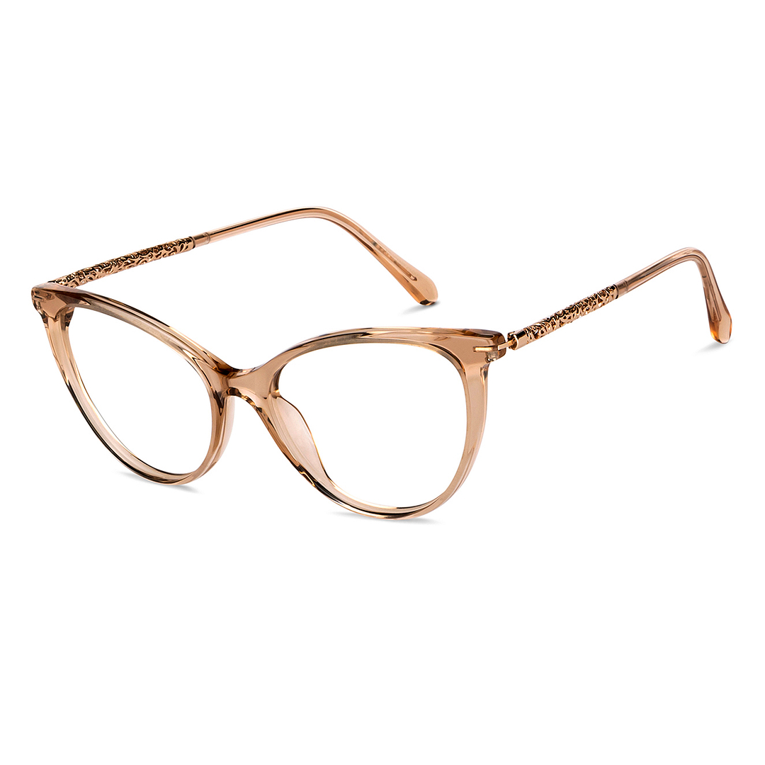 Vincent Chase Online Brown Transparent Full Rim Cat Eye right side