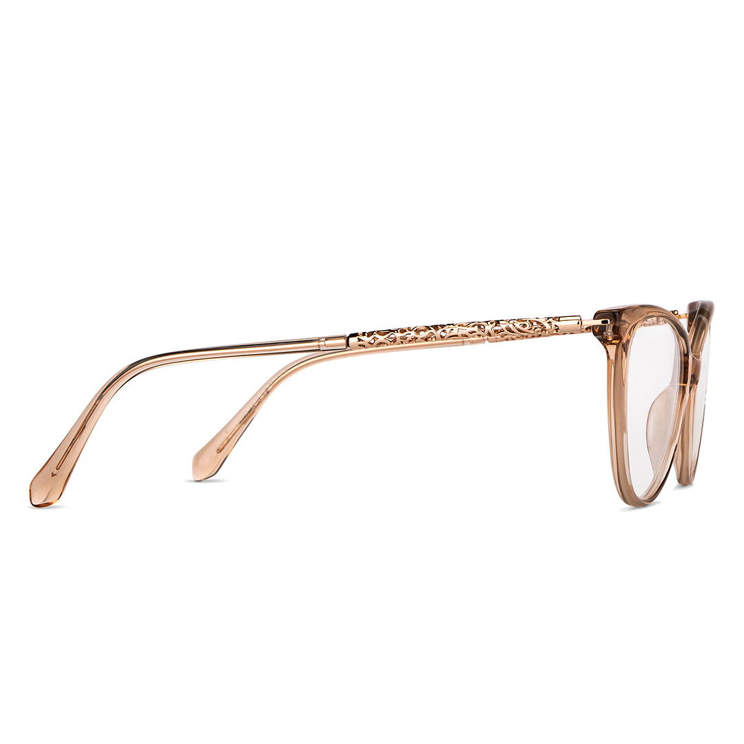Vincent Chase Online Brown Transparent Full Rim Cat Eye left side