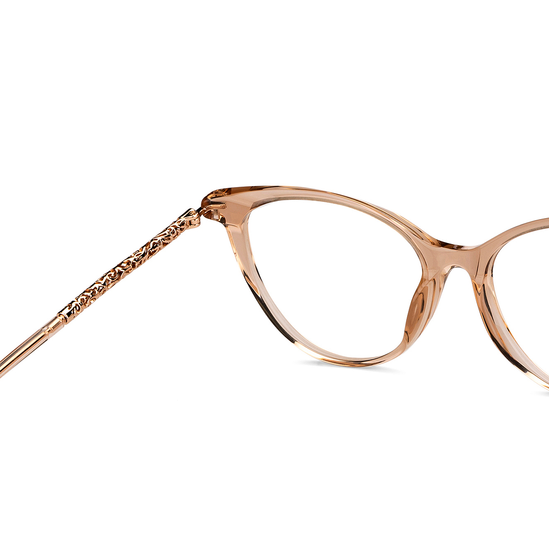 Vincent Chase Online Brown Transparent Full Rim Cat Eye right side