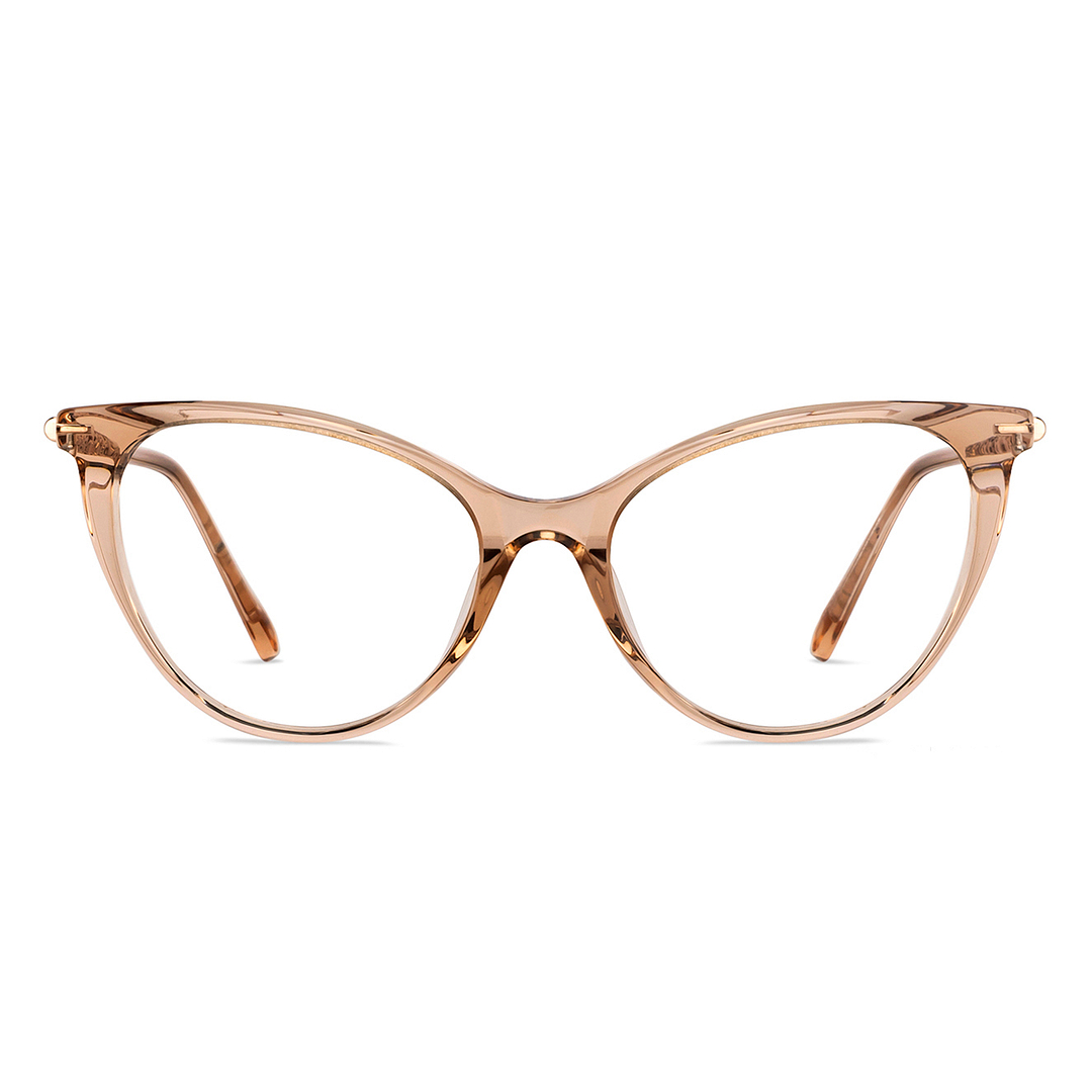 Vincent Chase Online Brown Transparent Full Rim Cat Eye left side
