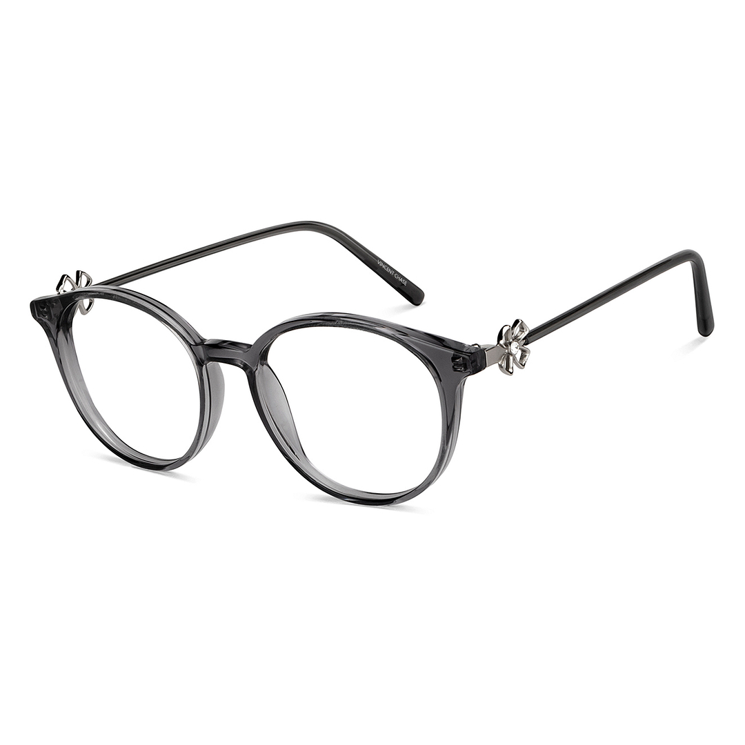 Vincent Chase Online Gray Transparent Full Rim Round right side