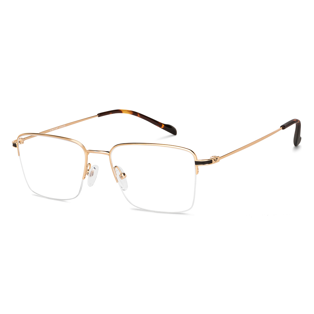 Vincent Chase Online Gold Half Rim Square right side