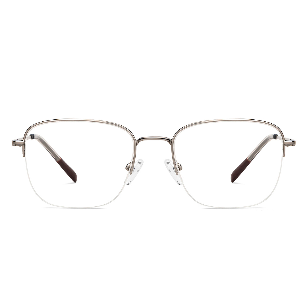 Vincent Chase Online Silver Half Rim Square left side