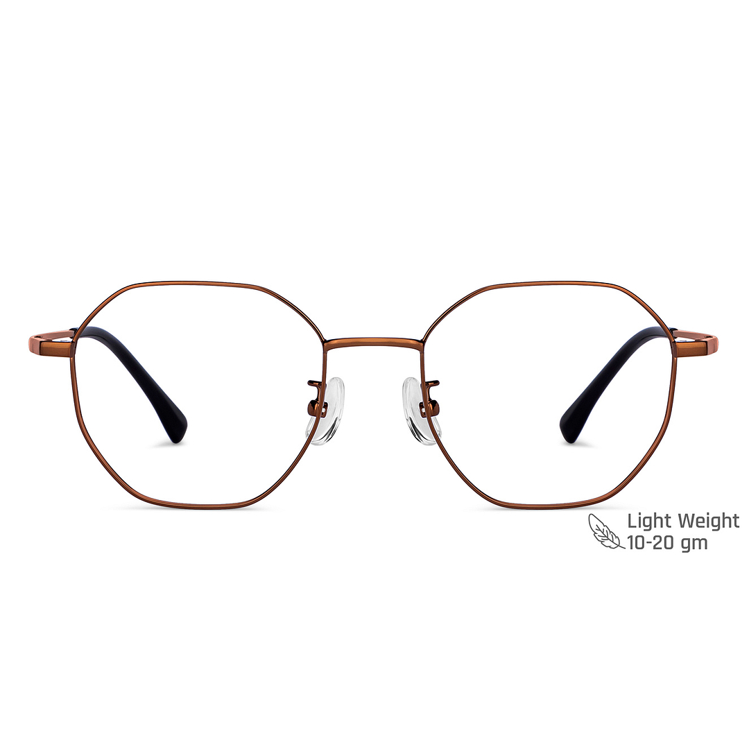 Vincent Chase Online Light Brown Full Rim Geometric right side