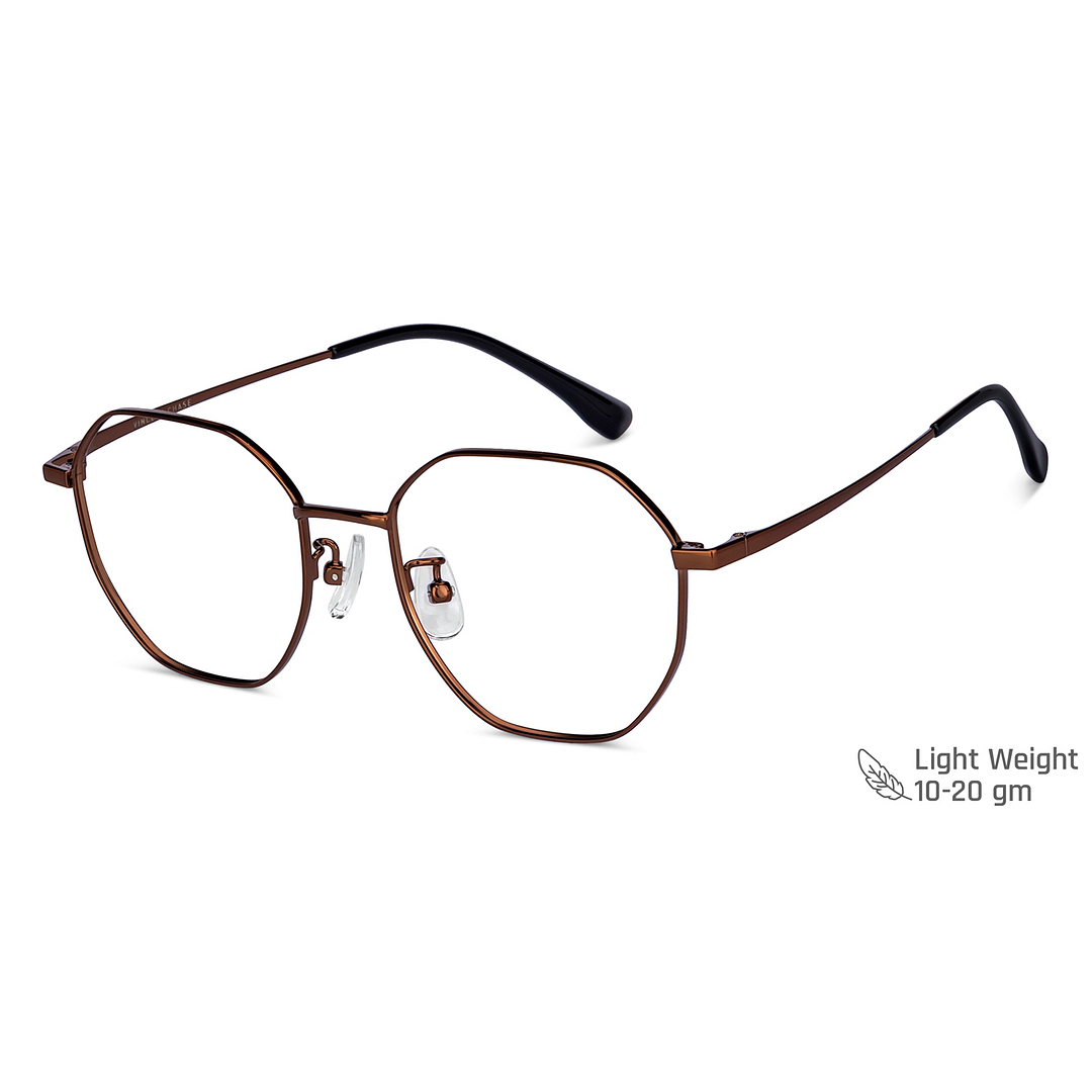 Vincent Chase Online Light Brown Full Rim Geometric left side