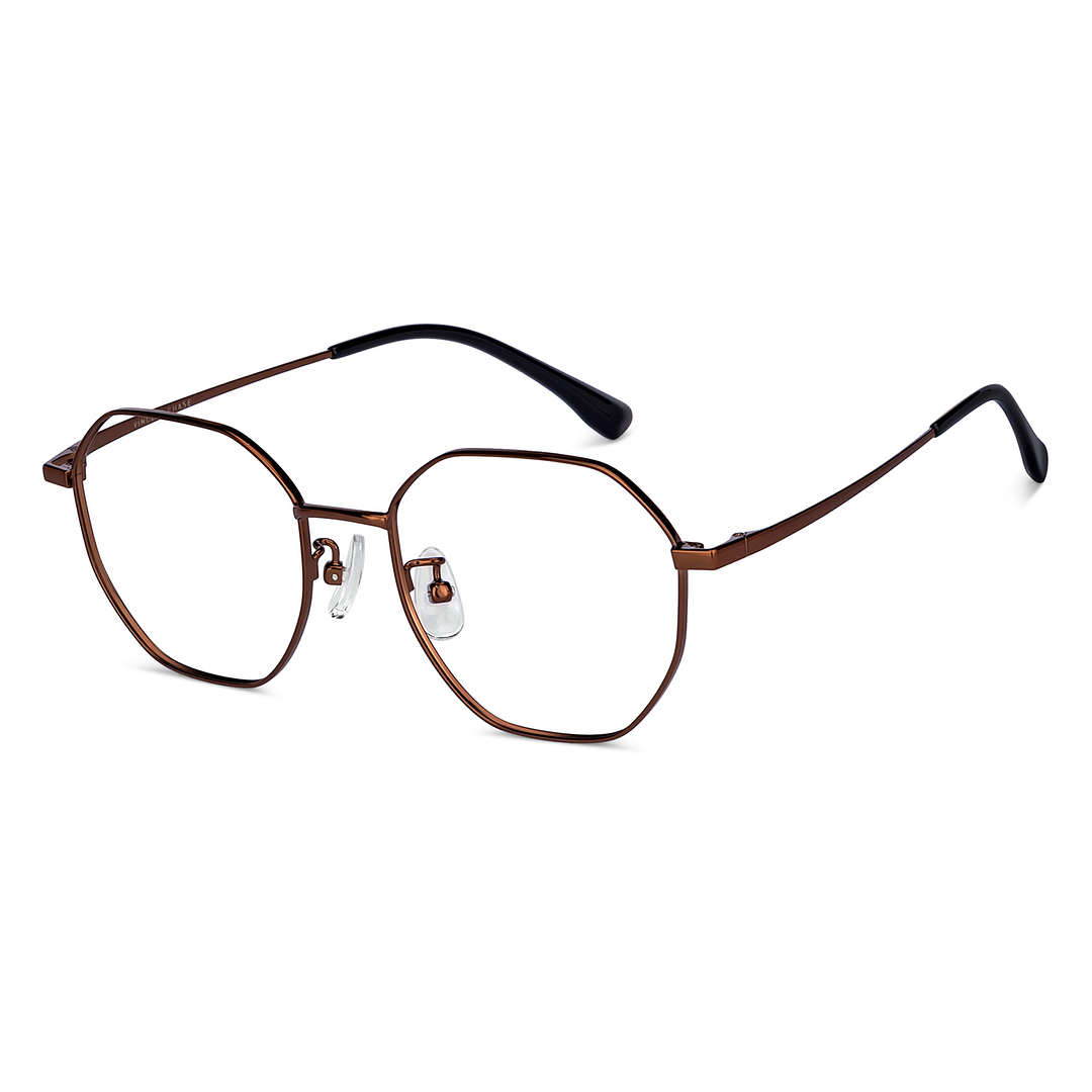 Vincent Chase Online Light Brown Full Rim Geometric right side