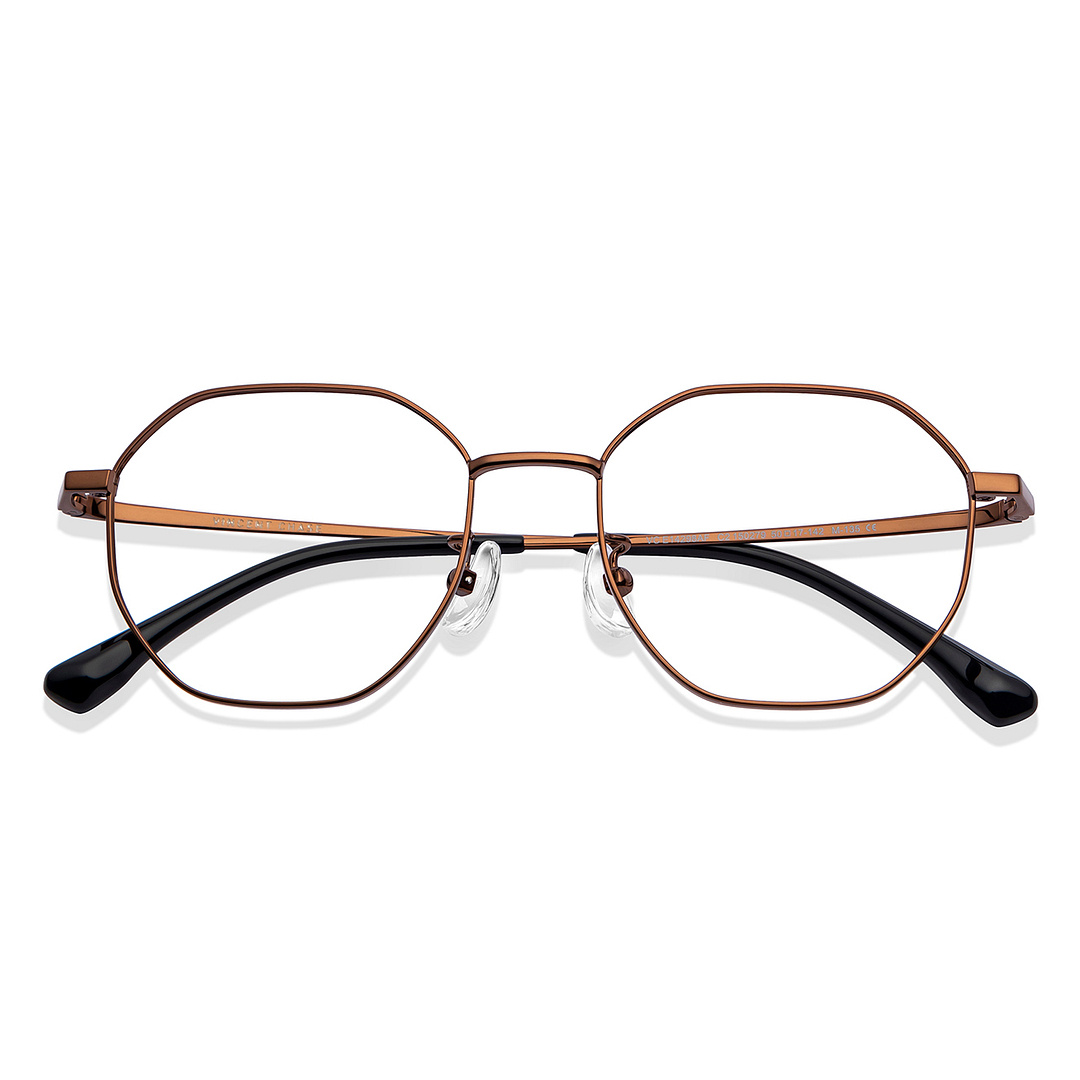 Vincent Chase Online Light Brown Full Rim Geometric left side