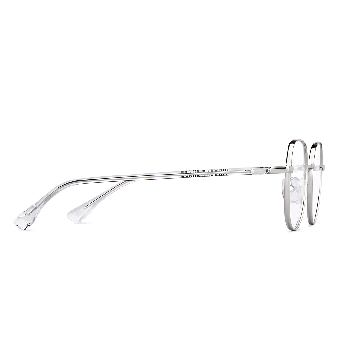 Vincent Chase Online Silver Full Rim Round left side