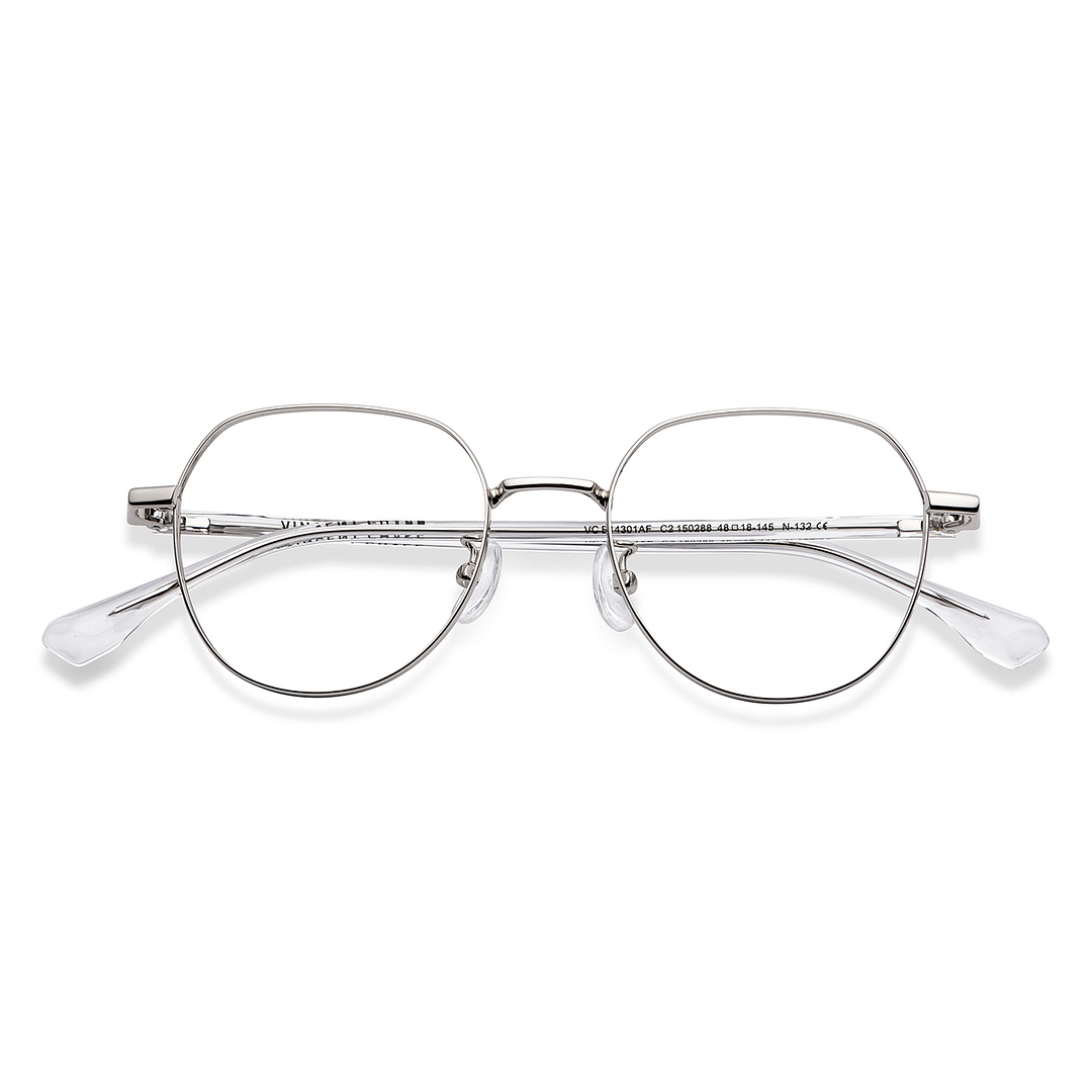 Vincent Chase Online Silver Full Rim Round left side