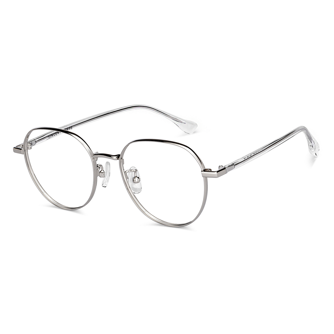 Vincent Chase Online Silver Full Rim Round right side