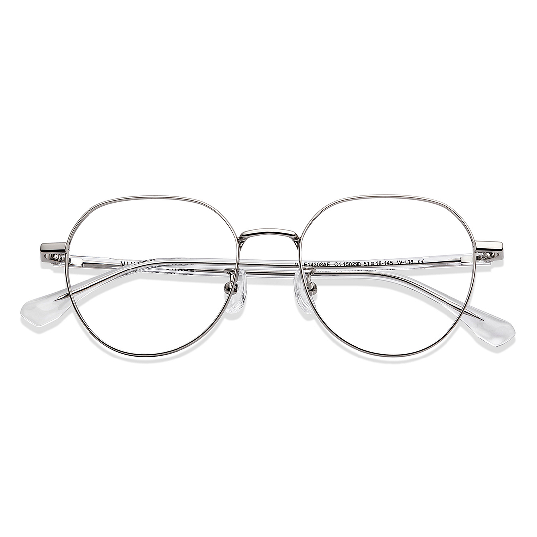 Vincent Chase Online Silver Full Rim Round left side