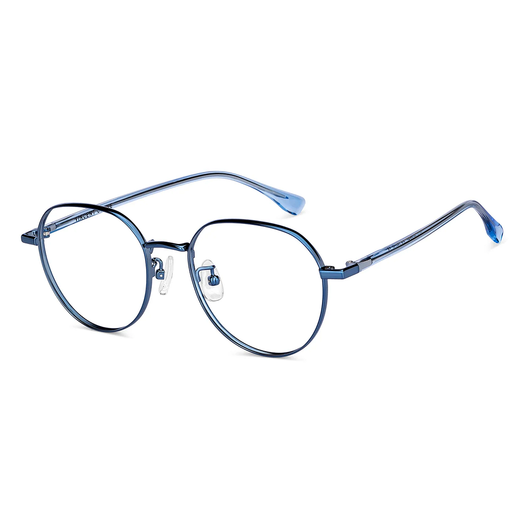 Vincent Chase Online Sky Blue Full Rim Round left side