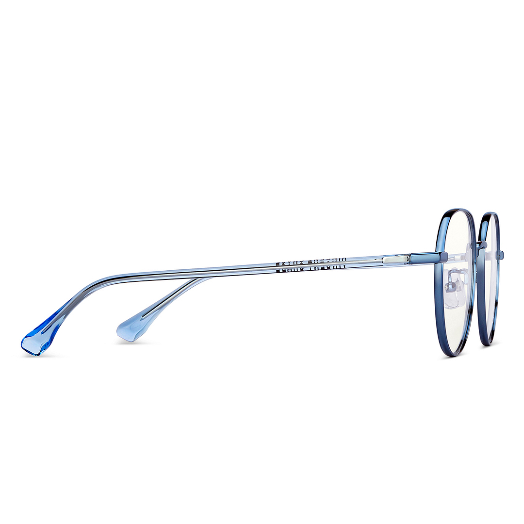 Vincent Chase Online Sky Blue Full Rim Round left side