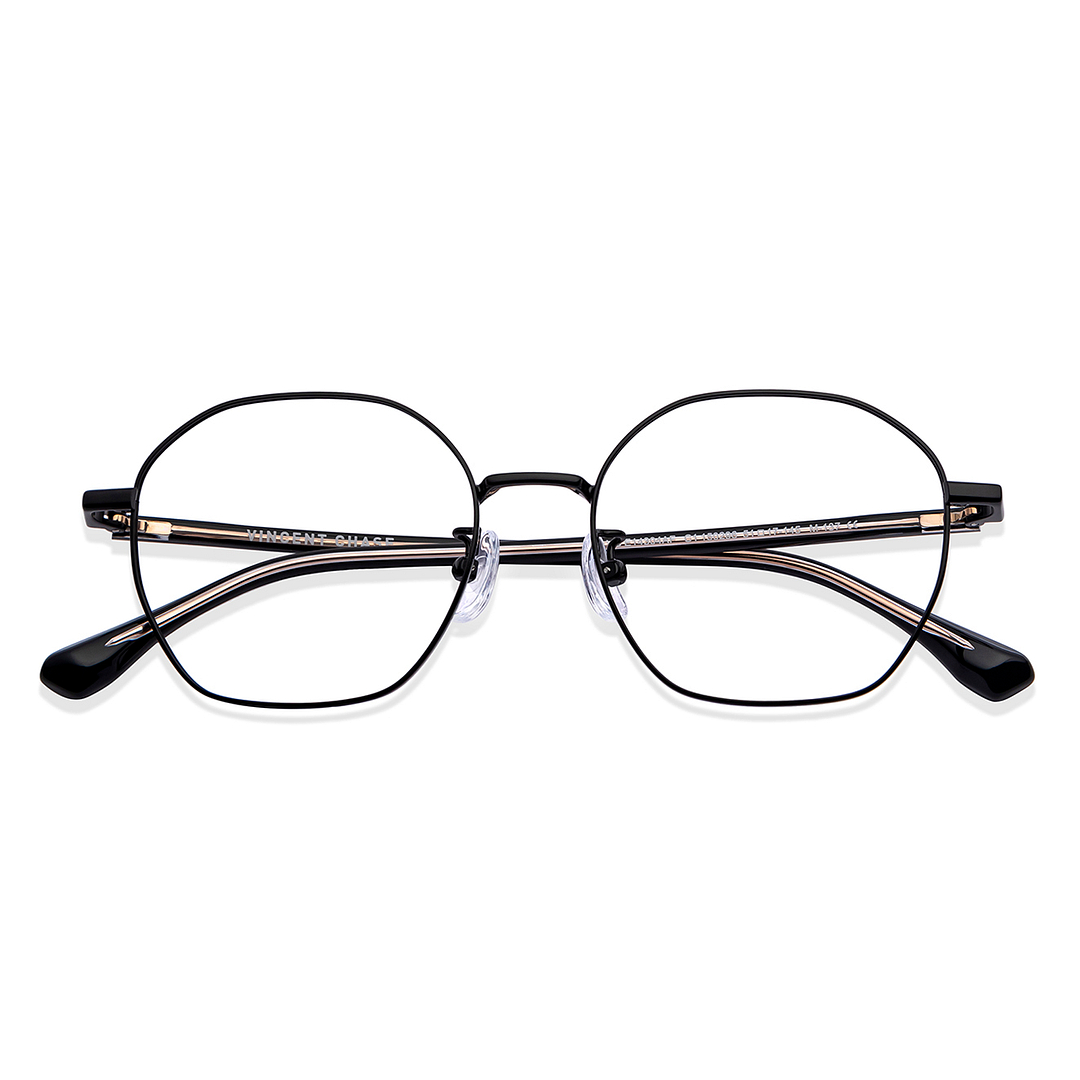 Vincent Chase Online Black Full Rim Round left side