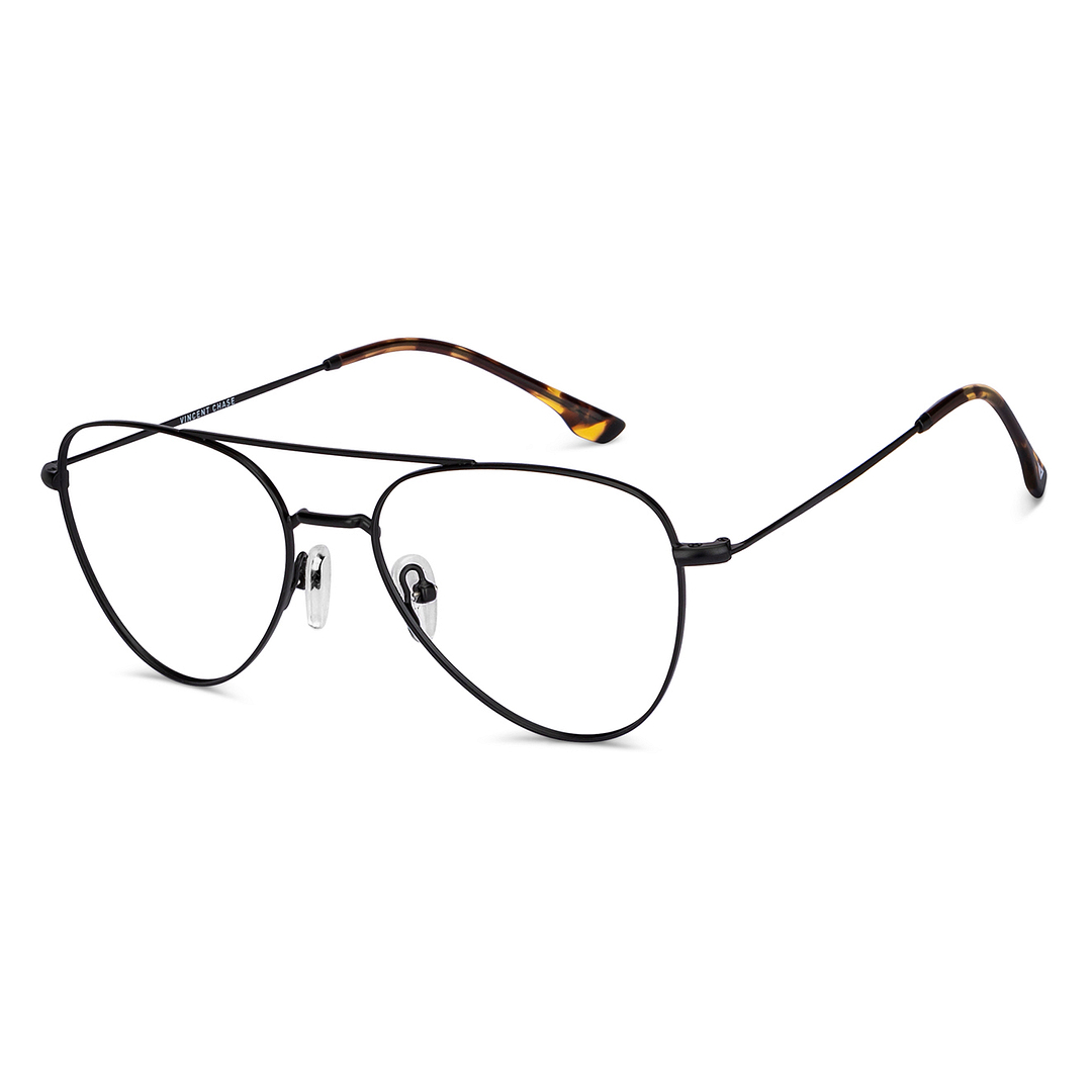 Vincent Chase Online Black Full Rim Aviator right side