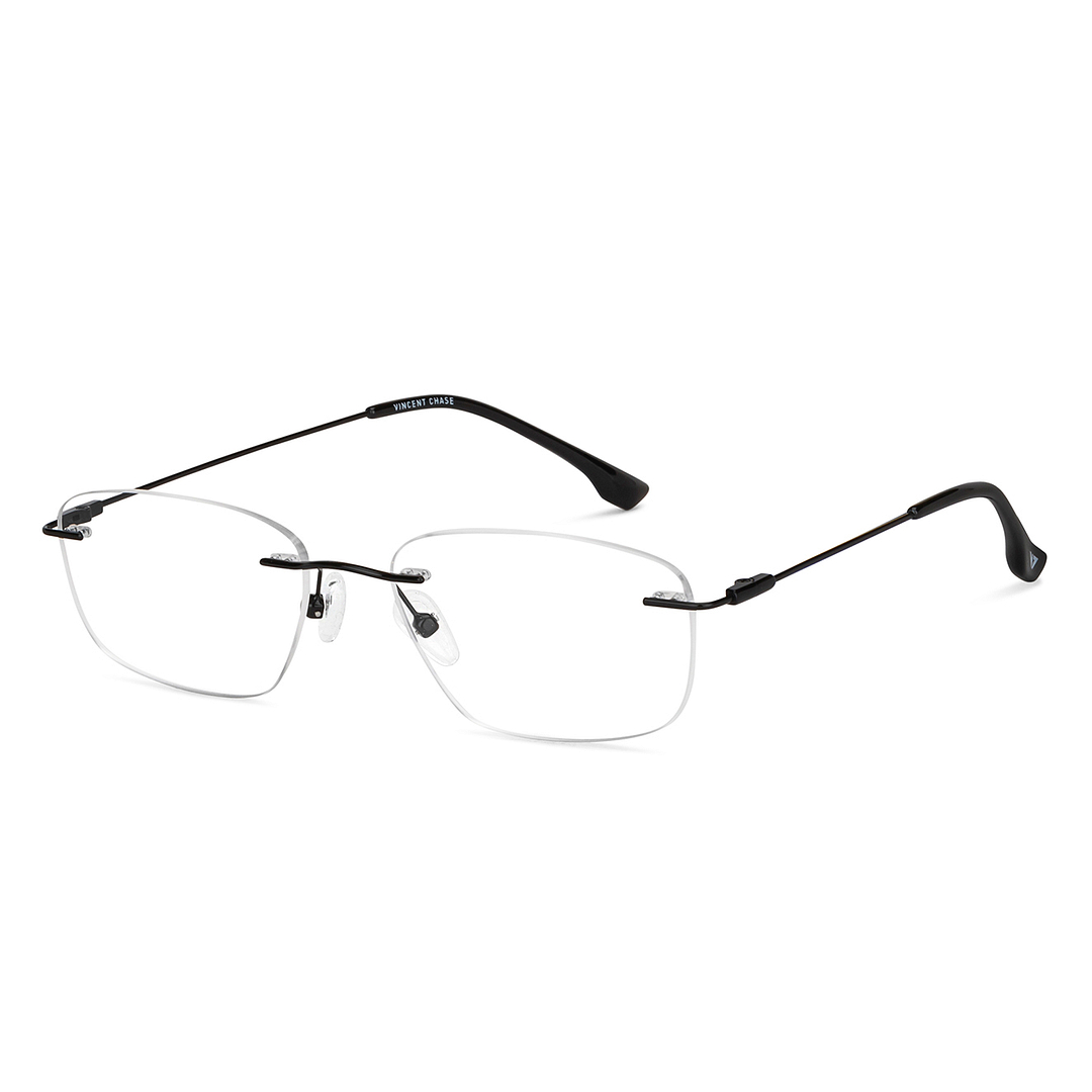 Vincent Chase Online Black Rimless Rectangle right side