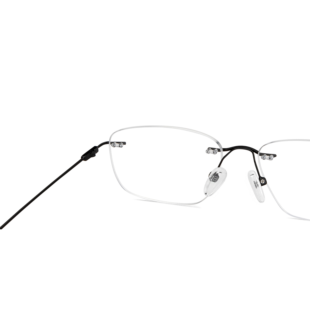 Vincent Chase Online Black Rimless Rectangle right side