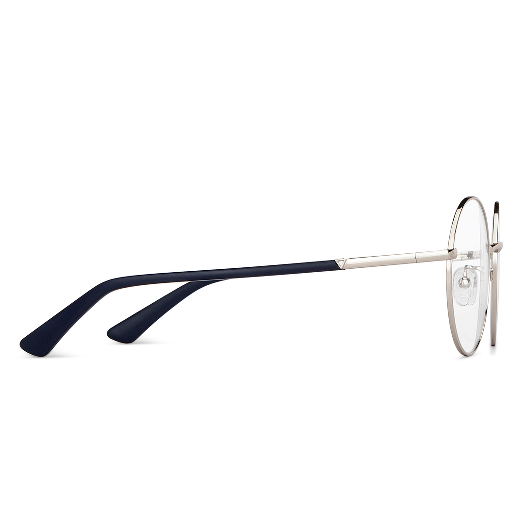 Vincent Chase Online Silver Full Rim Round left side