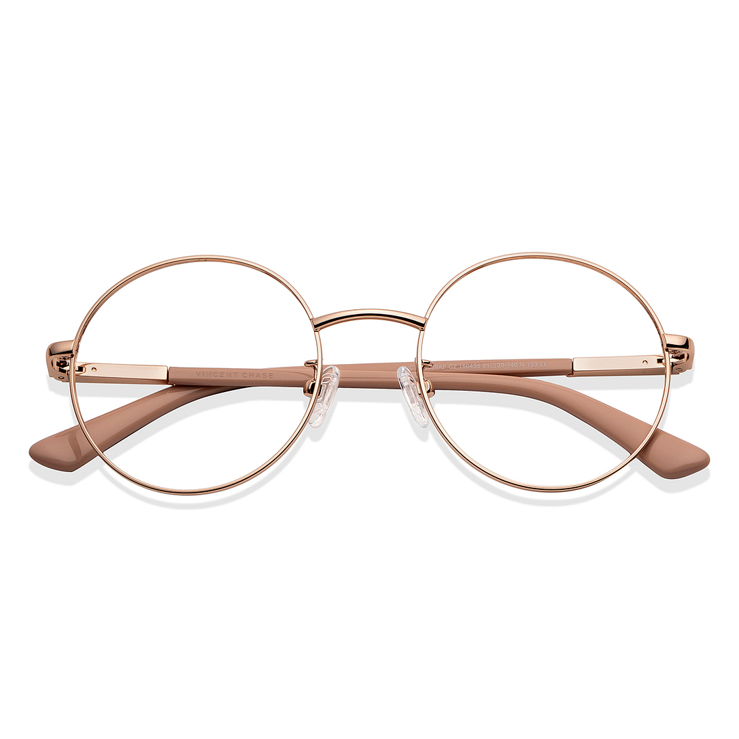 Vincent Chase Online Rose Gold Full Rim Round left side