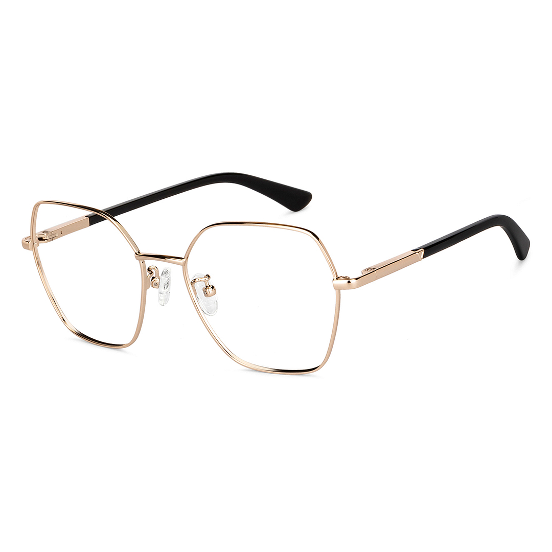 Vincent Chase Online Gold Full Rim Geometric left side