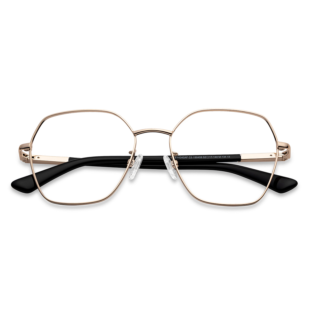 Vincent Chase Online Gold Full Rim Geometric left side