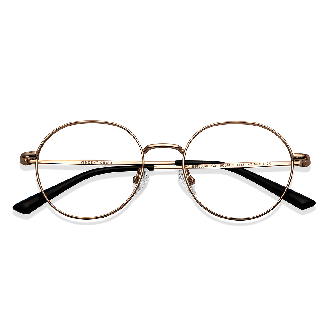 Vincent Chase Online Gold Full Rim Round left side
