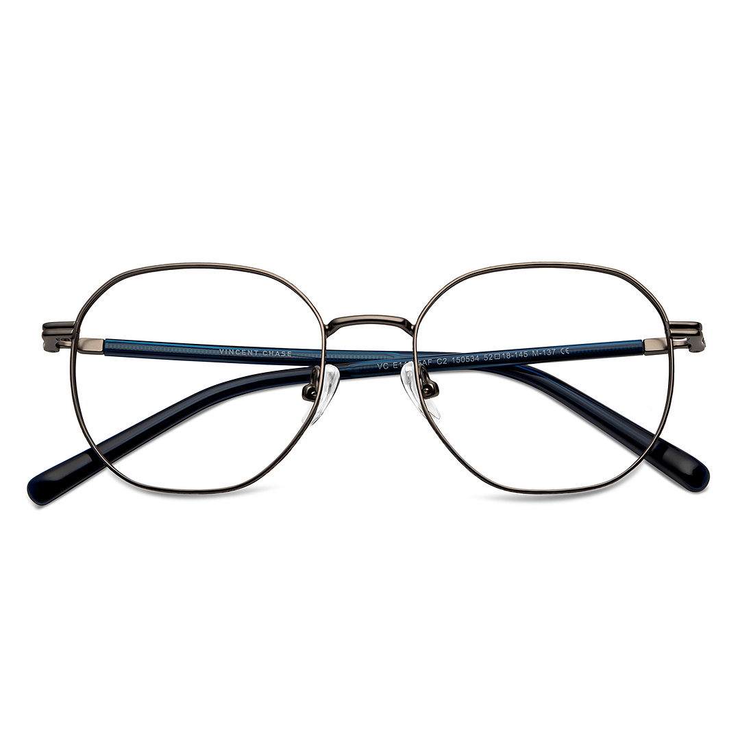 Vincent Chase Online Mid Gunmetal Full Rim Round left side