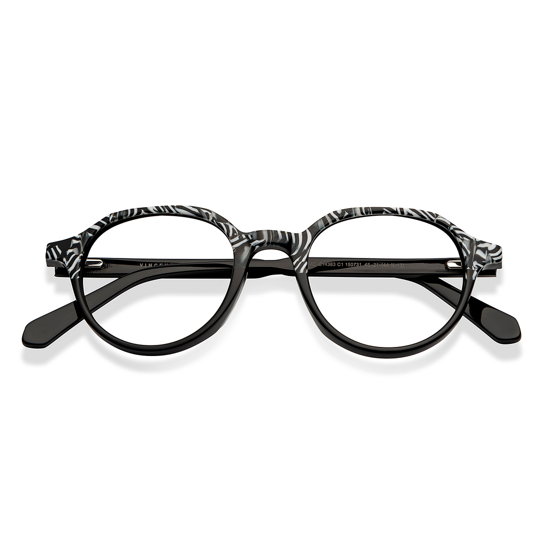 Vincent Chase Online Black Full Rim Round left side