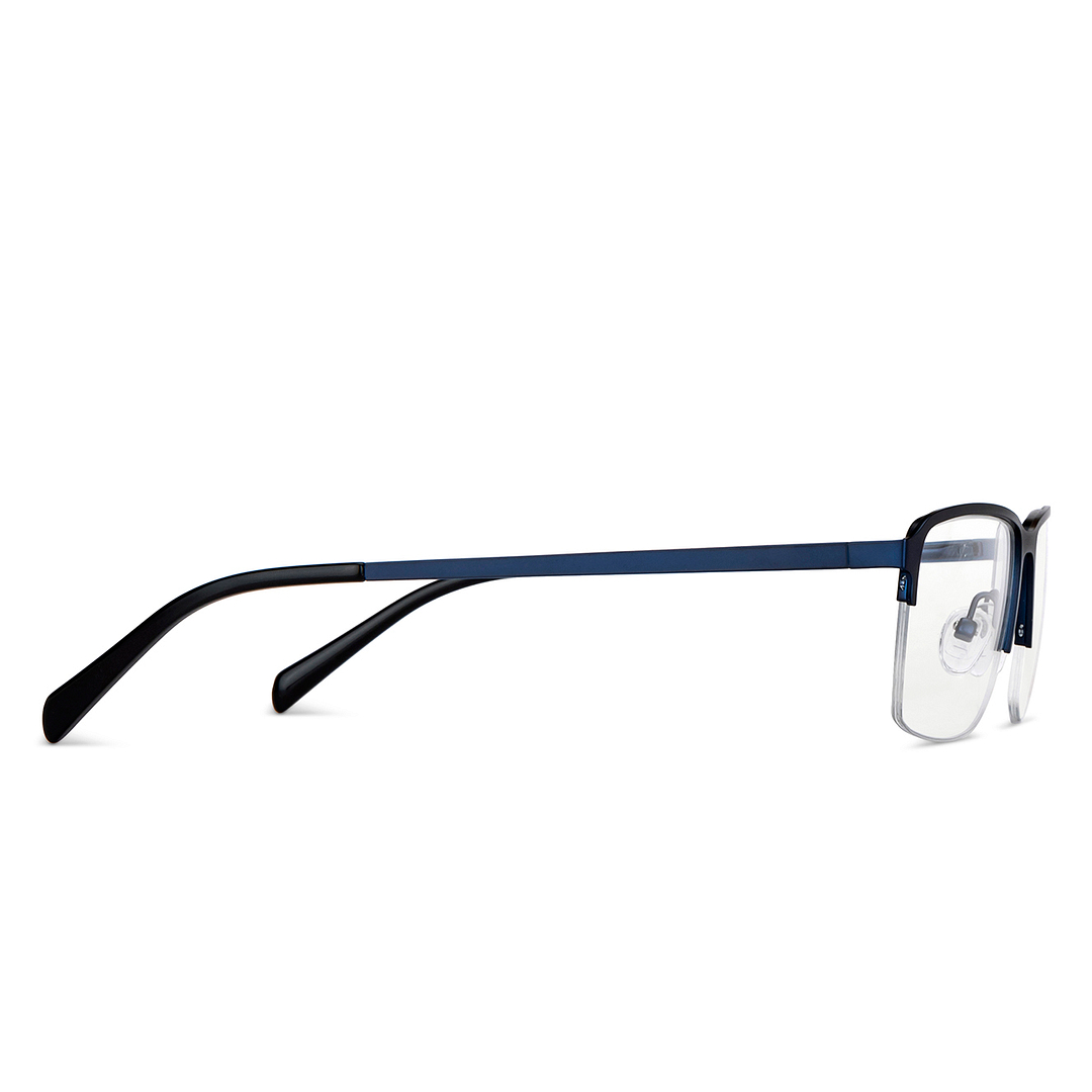 Vincent Chase Sky Blue Half Rim Rectangle left side