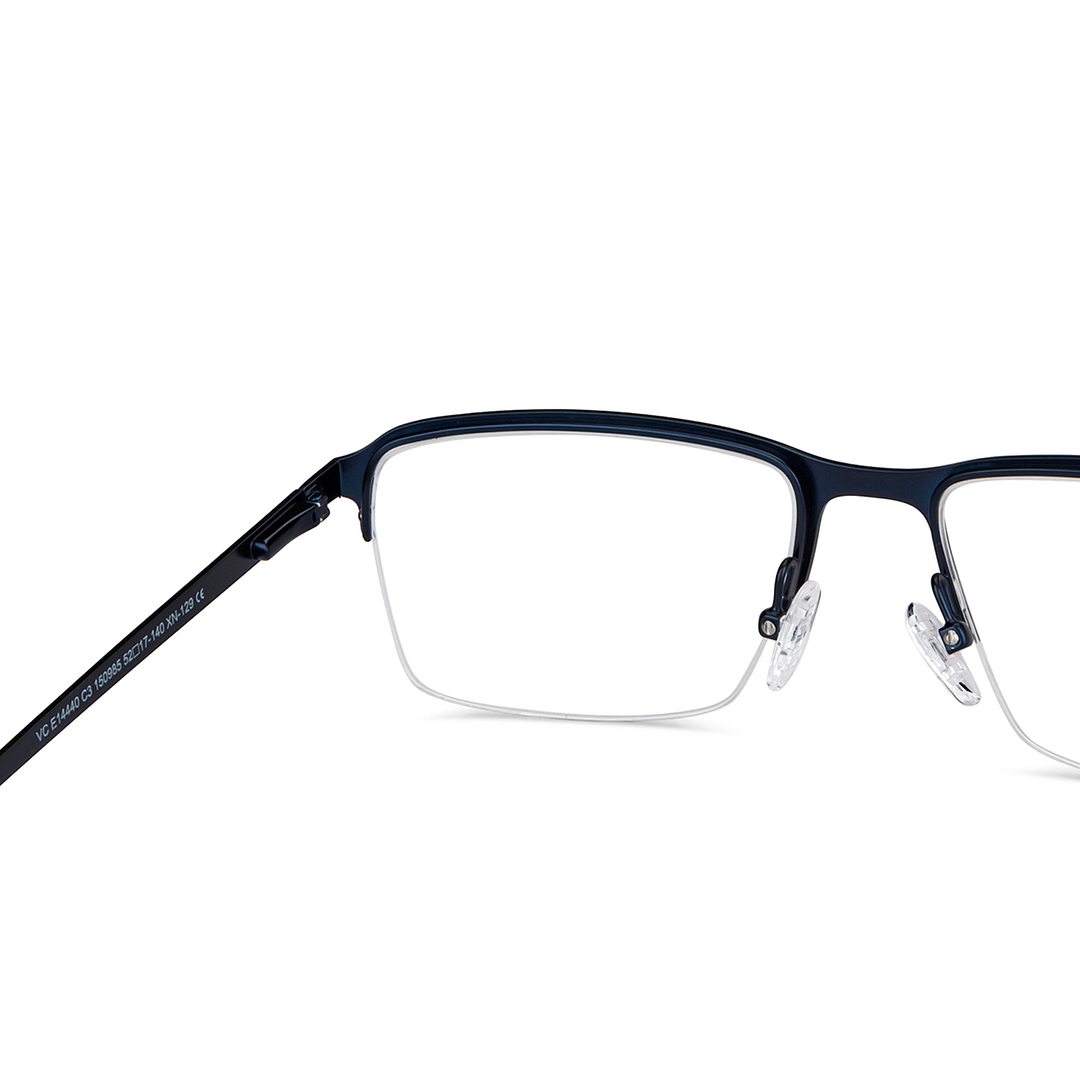 Vincent Chase Sky Blue Half Rim Rectangle right side