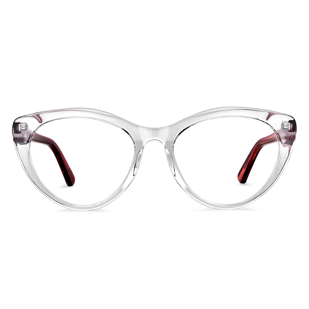 Vincent Chase Online Crystal Transparent Full Rim Cat Eye left side